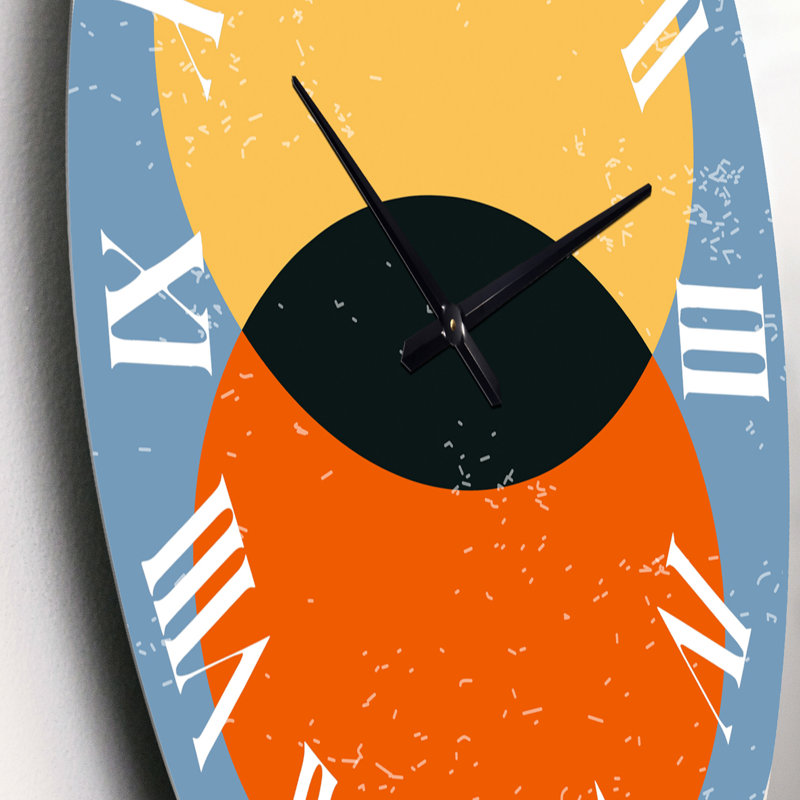 Minimales compostions géométriques de formes élémentaires - horloge murale moderne, Petit