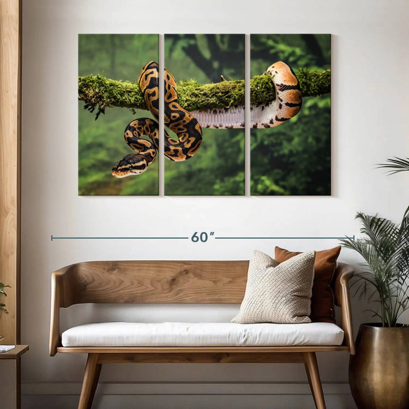 Brampt Python On Branch, 32" H x 50" W