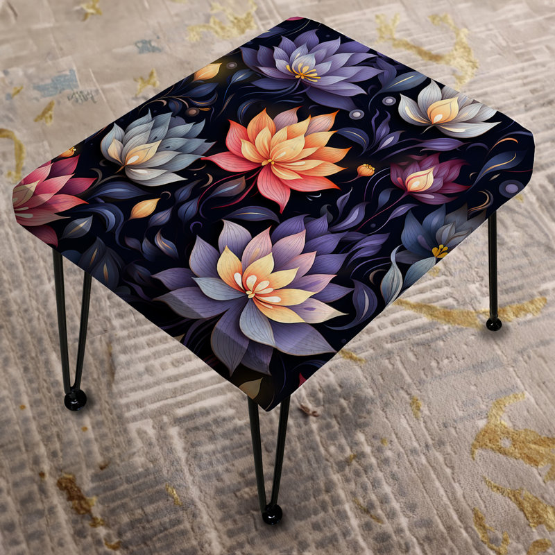 Peaceful Presence Mediation - Botanical Rectangle Ottoman