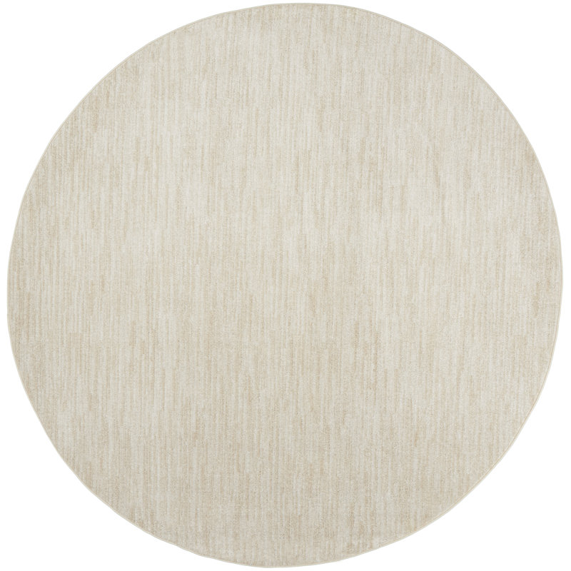 Nourison Essentials Ivory/Beige Indoor/Outdoor Area Rug, Round 10'