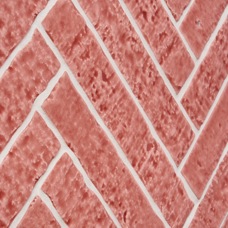 Carrelage mural en céramique craquelé 1,5 po x 9 po Paragon (4,94 pieds carrés / caisse), Rose