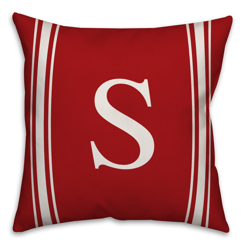  Coussin Monogram, Rouge, S