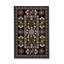 Tapis noir tissé à motif lavable traditionnel Mosso-452016567