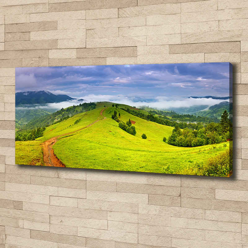 Green Hills - Wrapped Canvas Print