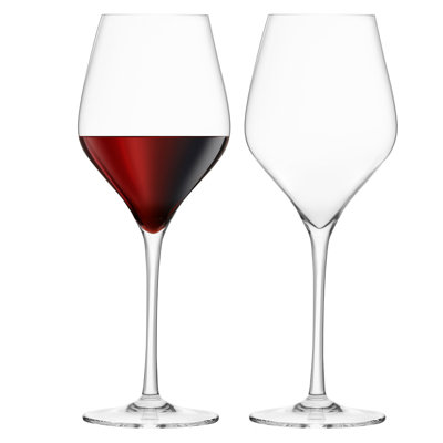 Handmade Red Wine Glass Set