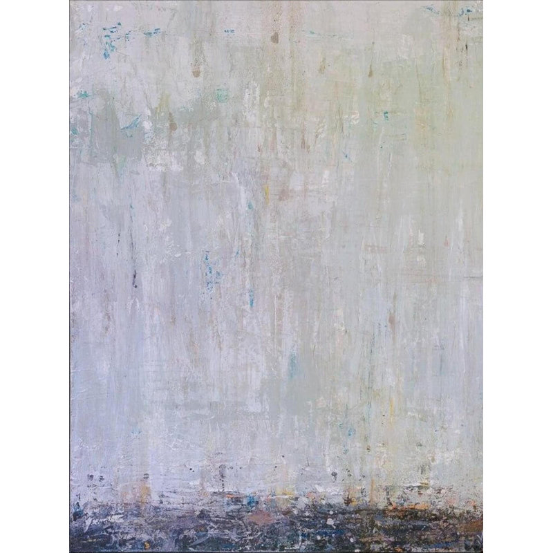 Blue Rain II Print by John Beard, 40" H x 30" W x 1.5" D, Wrapped Canvas