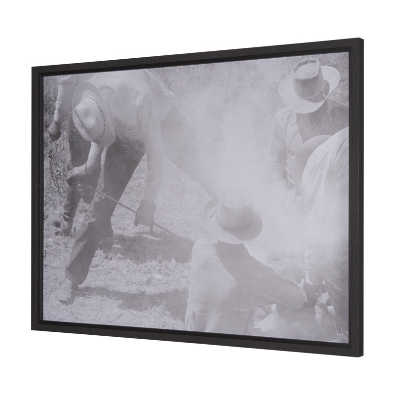Branding Bunch by Kernud Hansen a Hand Embelished Textured Framed Art Print Matted under Glass