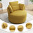 Niama Upholstered Swivel Lounge Armchair With Pillows-1154833262