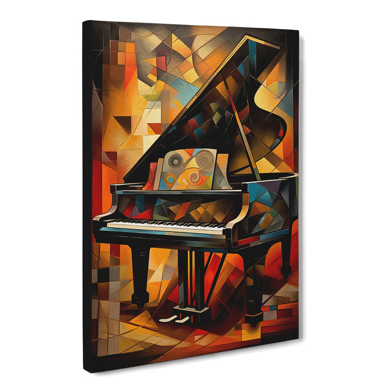 Piano Orphism - Print, 76cm H x 50cm W x 3cm D