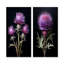 Ensemble de salon mauve et noir Thistle Flowers II - Thistle Wall Art-1927929256-1927929263