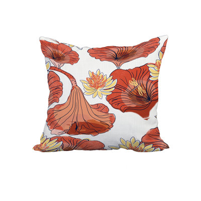 Lotokoi Floral Reversible Throw Pillow