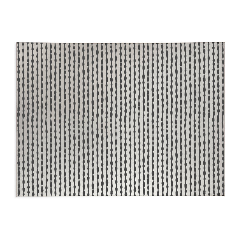 Tapis de cuisine antidérapant Play Way, Rectangle 4pi x 6 pi, Ivoire/gris anthracite