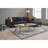 Modern Corner Sofa - Anthracite, Beech Wood Frame, 101.6 x 32.7 x 71.3 Inches | 100% Velvet Polyester Fabric, 28 DNS Foam & Fiber Cushions | Stylish & Comfortable for Living Room, Industrial & Scandinavian Design-1971381010-1971381008