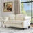 Compression 57in Velvet Sofas, Chesterfield Modern Loveseat For Home