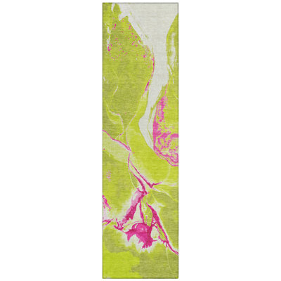 Selene Lime Washable Indoor-Outdoor Rug - 