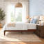 Cadre de lit plateforme écologique en bambou naturel, de style japonais-898012937-898012938
