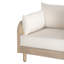 Fauteuil d'extérieur Delavina en eucalyptus naturel et corde avec coussins crème-735041681
