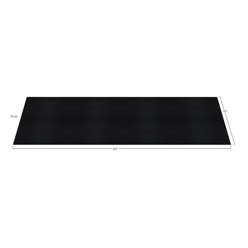 Protecteur de plancher en vinyle G-Floor, Noir, L 8,5 pi x l 22 pi x H 75 mm