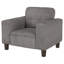 Fauteuil d'appoint rembourré capitonné-2130613147