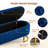 Velvet Upholstered Storage Bench with Horseshoe-Shaped Metal Legs for Living Room: Stylish and Functional Bed-End Solution-591994481