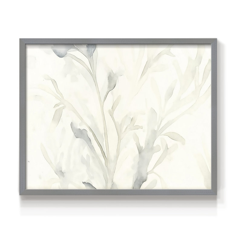 Abstrait, série XXVII, reproduction encadrée, Gris, H 11 po x l 14 po