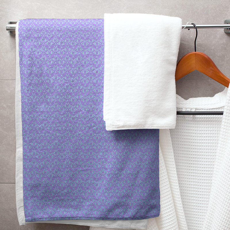 Katelyn Elizabeth Bath Towel, Purple/Blue