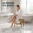 20" W Solid Teak Shower Bench with Storage Shelf, 500lbs Waterproof Spa Stool-706539885