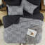 Ensemble d'édredon surdimensionné gris anthracite MaiRêve