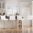 4PCS Adjustable Barstools Swivel PU Counter Height Stools For Pub, Dining Room-2037790070