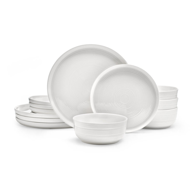 Mikasa Callie 12-Pc Dinnerware Set, Bone China/Service For 4