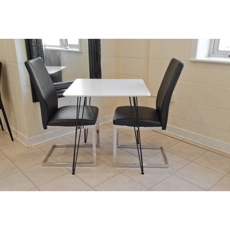 Maguire 2 - Person Dining Set, Black