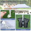 Abri de soleil instantané pliable avec auvent 10 x 20 pi Gymax avec 3 hauteurs réglables gris Gymax-111626680