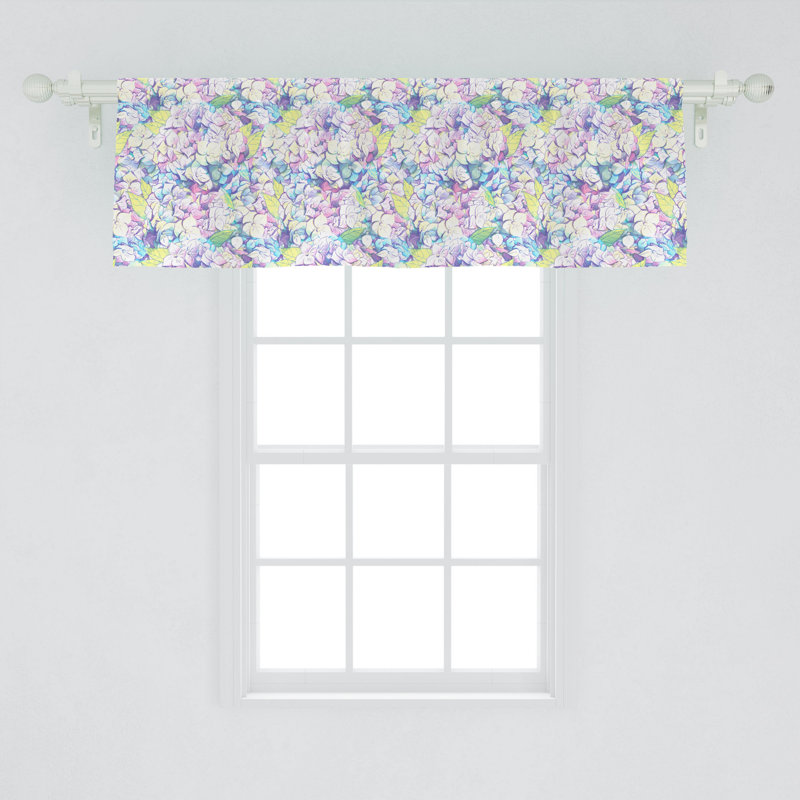 Floral Tailored Window Valance