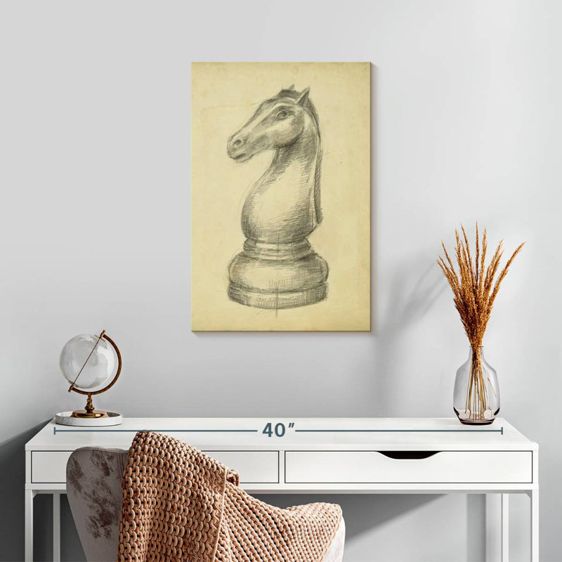 Senne Antique Chess II, 24" H x 16" W