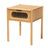 Solid Wood End Table with Storage
