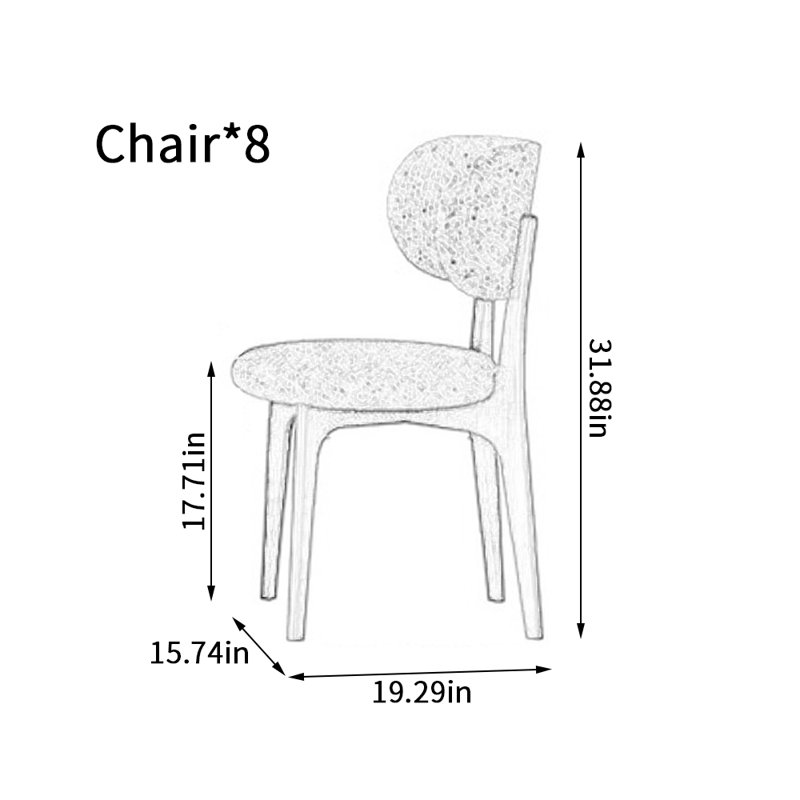 Exquisite Practical Stable Solid Wood Dining Chair