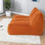 Canapés compressibles en velours côtelé orange, 135 x 99 x 66 cm, modernes et portatifs pour la maison-1481308223