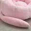 Fauteuil à billes confortable en fausse fourrure rose 44,1 po moderne pour chambre à coucher