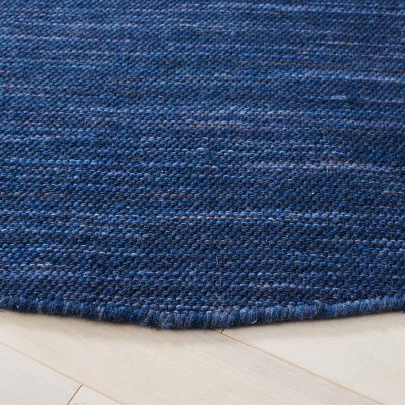 Fitzpatrick Hand Woven New Zealand Wool Solid Color Rug, Square 6'