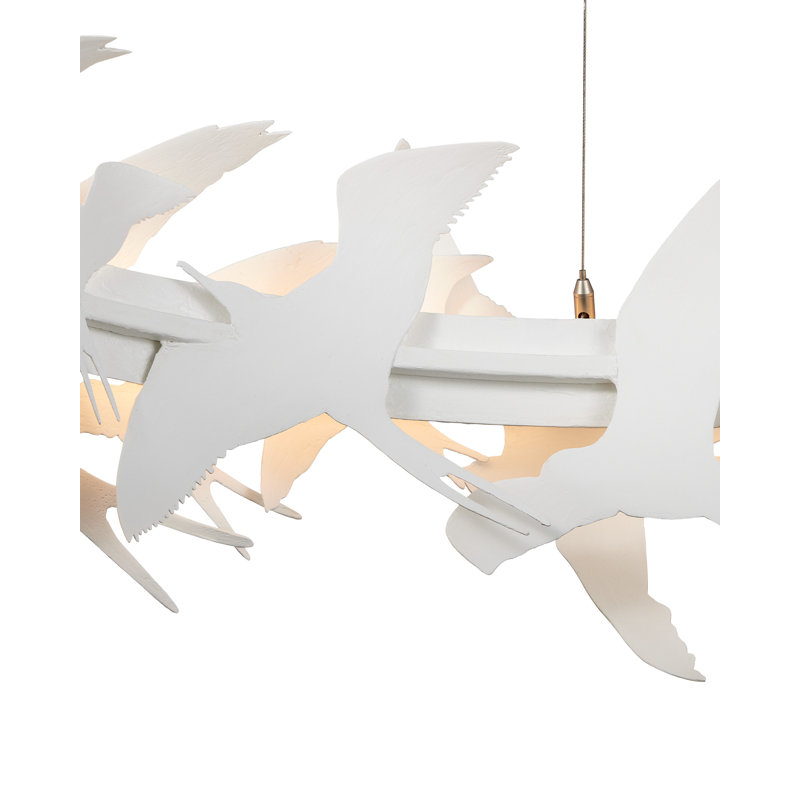 Tijereta 1 - Light Wrought Iron LED Chandelier by Marjorie Skouras