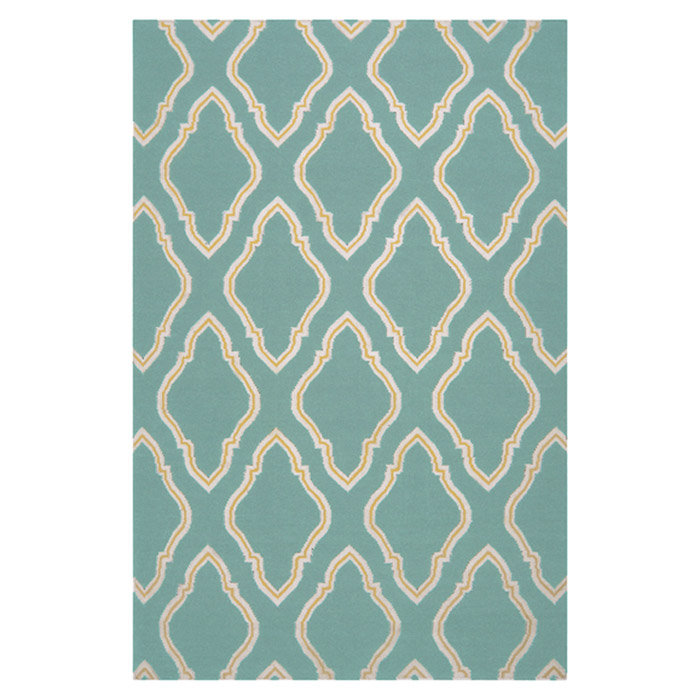 Frisbee Wool Geometric Indoor Rug