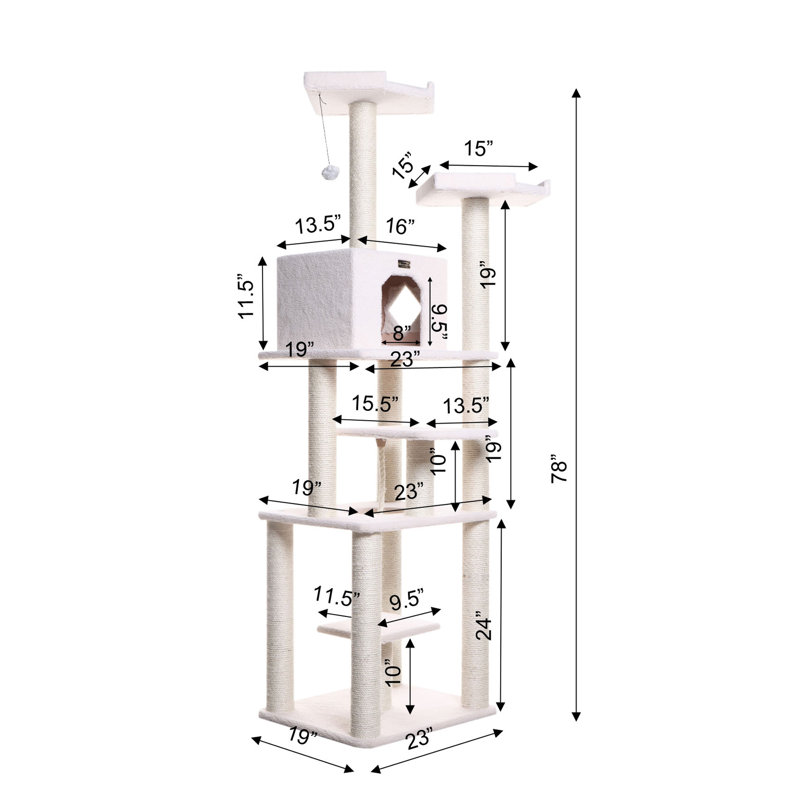 Premium 78'' H Cat Tree