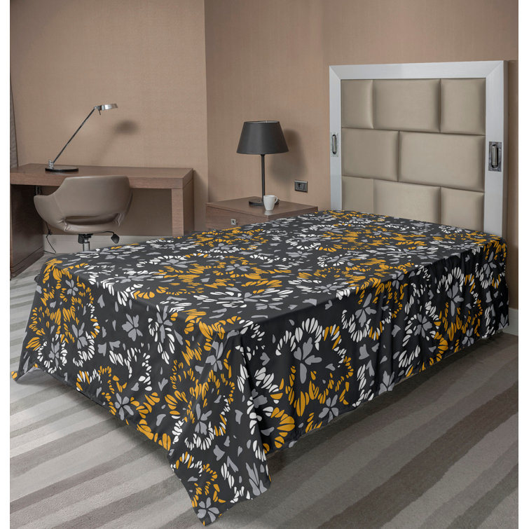 Ambesonne, drap plat floral pivoines, art botanique printanier