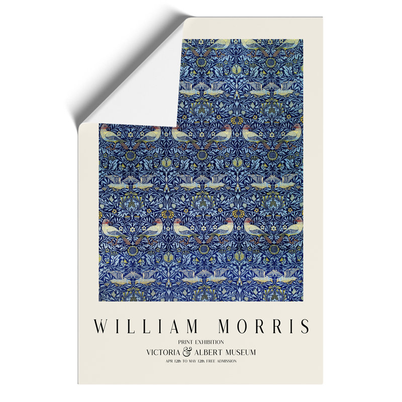Birds Print by William Morris - Frameless Print, 30cm H x 21cm W x 0.1cm D
