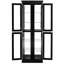 Armoire vitrée élégante à six niveaux pour le vin dans le salon, avec éclairage interne et tablettes réglables Curio noir personnalisable avec poignée rétro