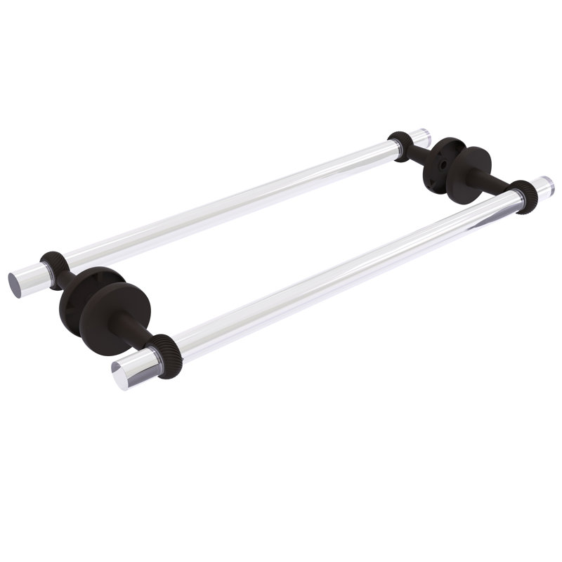 Barre à serviettes 22 po pour porte de douche en verre Margolis, Bronze huilé