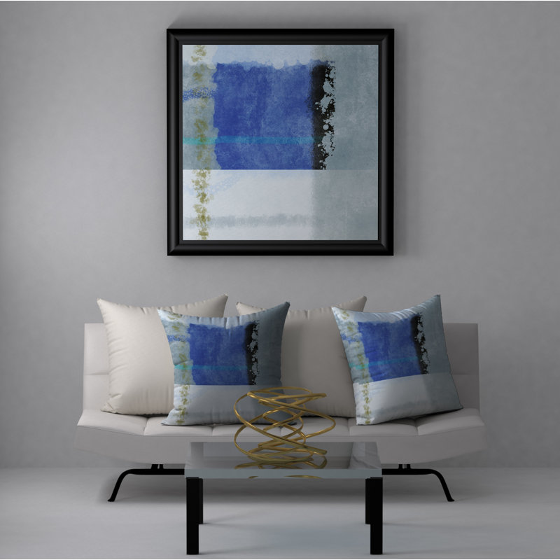 Abstract Reversible Throw Pillow, 18" x 18"