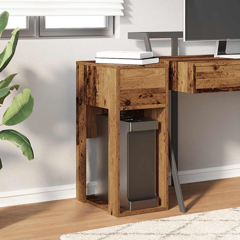 74cm H Computer Cabinet, Reclaimed Wood