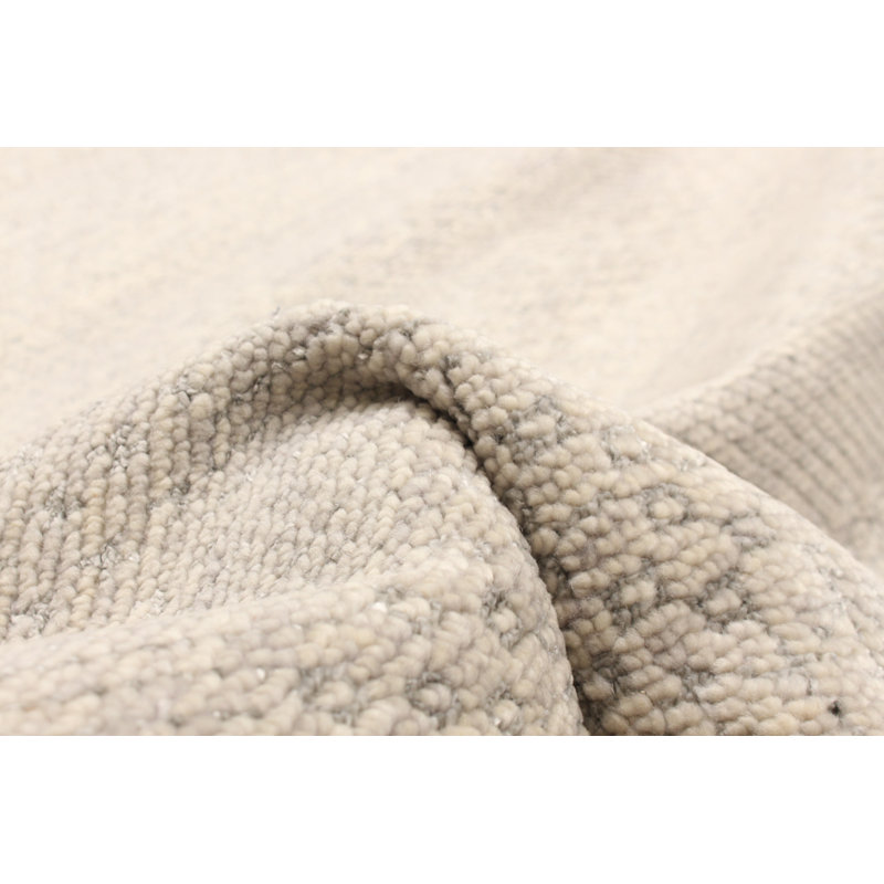Tapis gris ombre en soie 6 pi 2 po x 8 pi 11 po