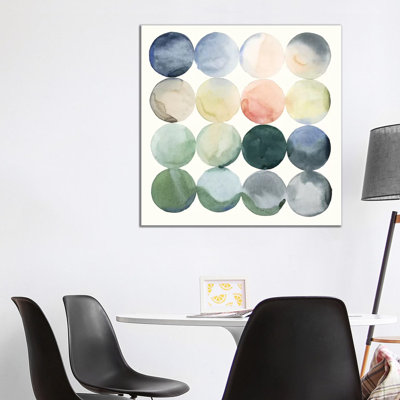 Pastel Hoops I by Grace Popp - Wrapped Canvas Painting